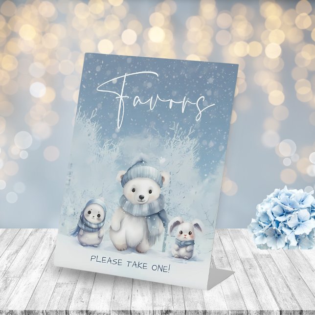 Oh Boy Winter | Woodland Baby Shower Favours Sign (Creator Uploaded)