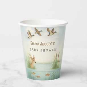 Oh Boy! Woodland Baby Shower Paper Cups