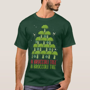 Oh Broccoli Tree Vegetarian Xmas Vegan Merry Chris T-Shirt
