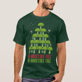 Oh Broccoli Tree Vegetarian Xmas Vegan Merry Chris T-Shirt