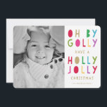 Oh by Golly | Holiday Photo Card<br><div class="desc">Photographs provided courtesy of ©Melissa Stallings Photography  

 For more colours and styles visit our shop!</div>