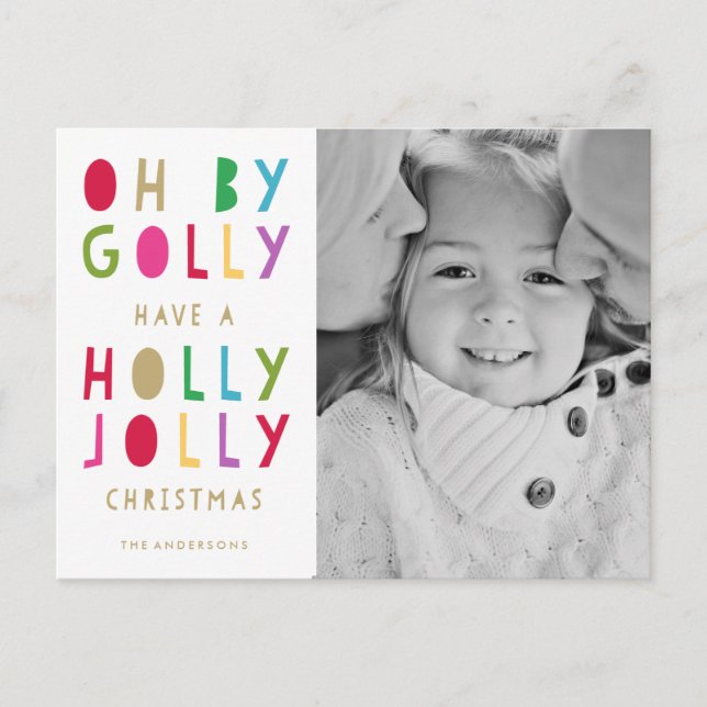 Oh By Golly | Holiday Postcard (Front)