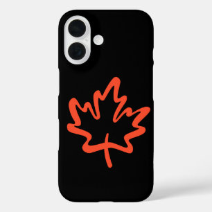 Oh Canada! Day Big Red Canadian Maple Leaf iPhone 16 Case