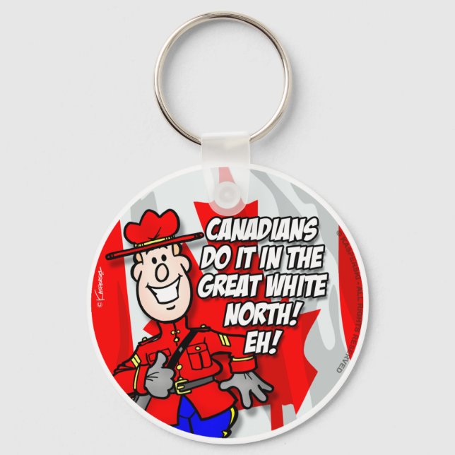 Oh Canada EH! Key Ring (Front)