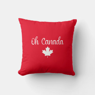 Oh Canada Elegant Maple Leaf Cushion