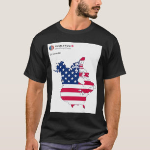 Oh Canada Funny Trump Map Of Usa  T-Shirt