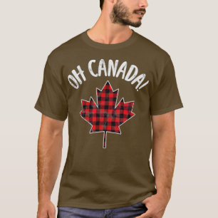 Oh Canada! Plaid Maple Leaf Canadian Distressed (1 T-Shirt