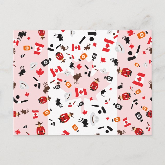 Oh Canada- what Canada is famous for Postcard (Front)