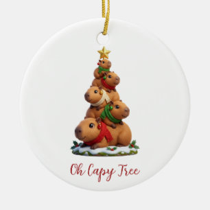 Oh Capy Tree Capybara Christmas Tree Stack Ceramic Tree Decoration