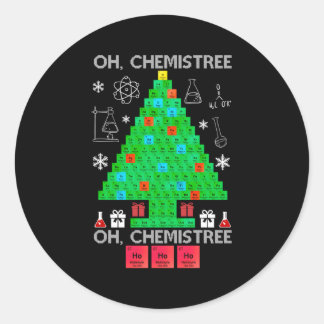 Oh Chemist Tree Chemistree Science Chemistry Classic Round Sticker