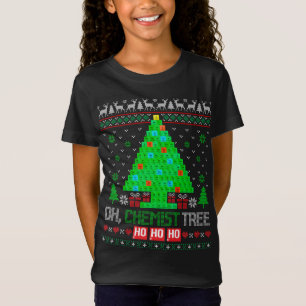 Oh Chemist Tree Christmas Chemistry Science Period T-Shirt