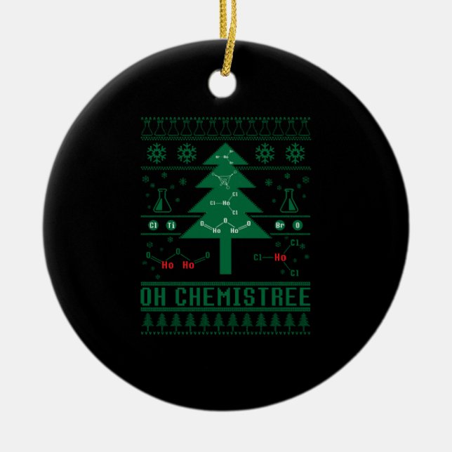 OH CHEMISTREE CERAMIC TREE DECORATION (Front)