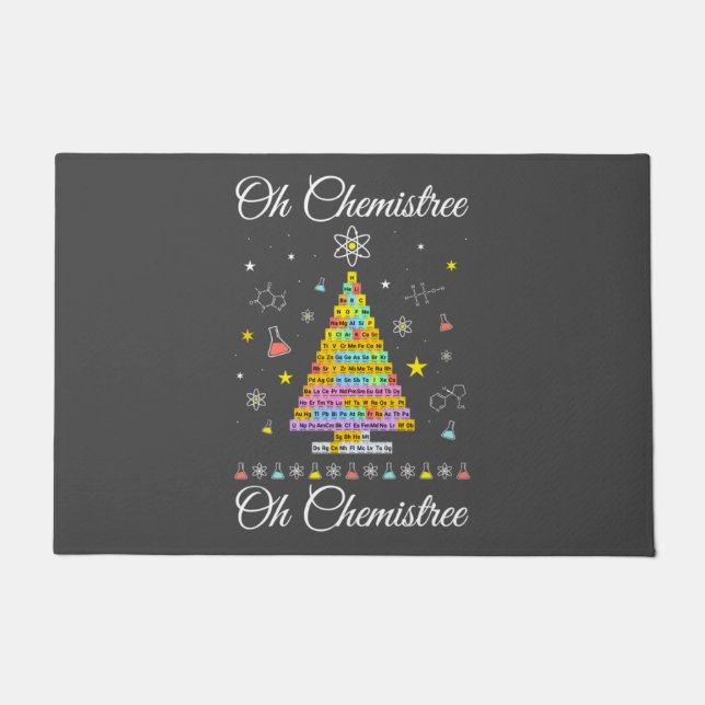 Oh Chemistree Colourful Periodic Table Elements Ch Doormat (Front)