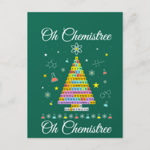 Oh Chemistree Colourful Periodic Table Elements Ch Postcard