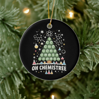 Oh Chemistree Periodic Table Chemistry Christmas Ceramic Tree Decoration
