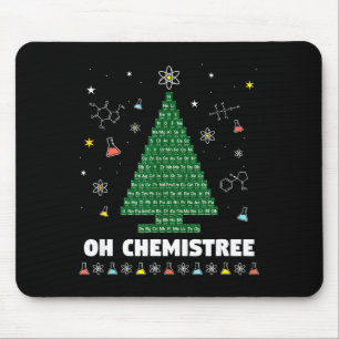 Oh Chemistree Periodic Table Chemistry Christmas T Mouse Pad