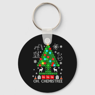 Oh Chemistree Scientist Chemical Christmas Xmas Te Key Ring