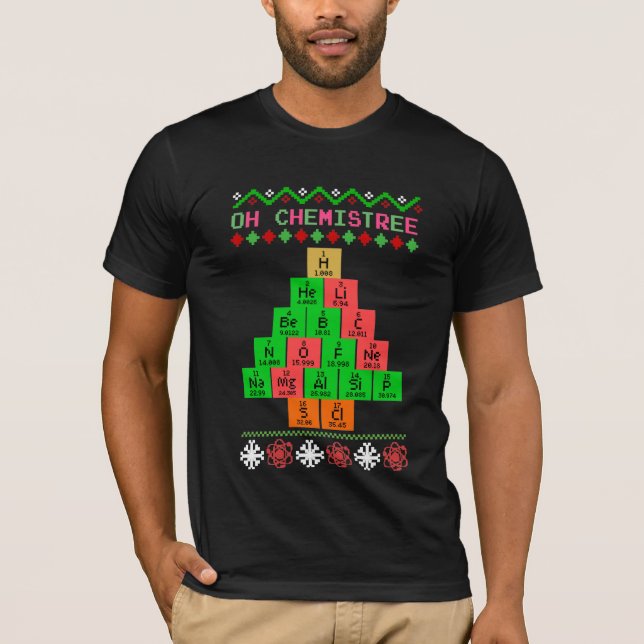 Oh Chemistree - Ugly Christmas Sweater For Chemist (Front)