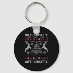 Oh Chemistree Ugly Christmas Sweater Science Stude Key Ring