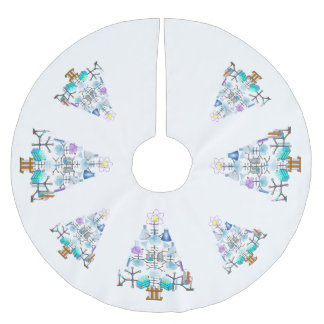 Oh Chemistry, Oh Chemist Tree Brushed Polyester Tree Skirt