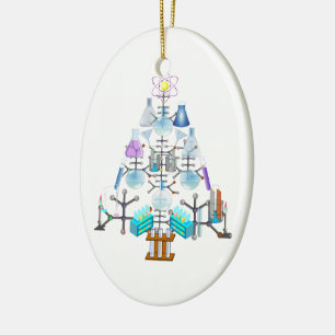 Oh Chemistry, Oh Chemist Tree Ceramic Tree Decoration