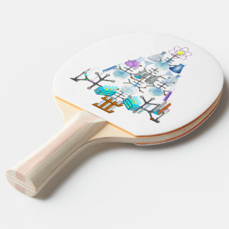 Oh Chemistry, Oh Chemist Tree Ping Pong Paddle