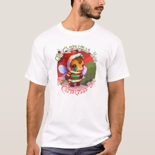  Oh Christmas Bee Cute Kawaii Xmas Bee Christmas T T-Shirt