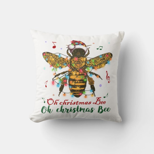 Oh Christmas Bee Oh Christmas Bee Light Cushion (Front)