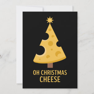 Oh Christmas Cheese Tree Xmas Holiday Season Invitation