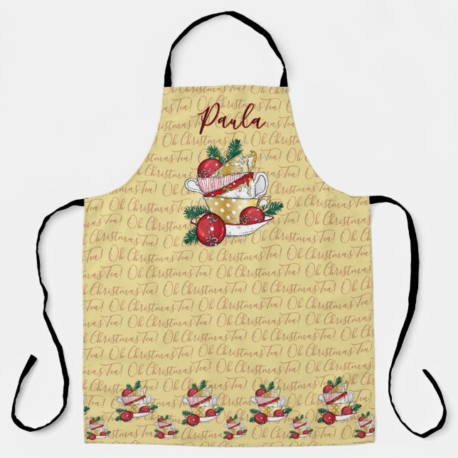 Oh Christmas Tea! Apron (Front)