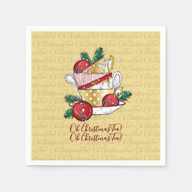 Oh Christmas Tea! Napkin (Front)