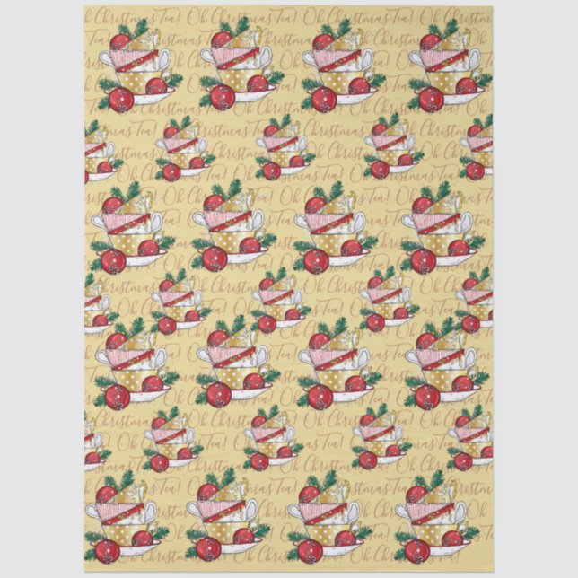 Oh Christmas Tea! Tissue Paper (Front)