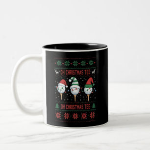 Oh Christmas Tee Ugly Golf Christmas Sweatshirt  Two-Tone Coffee Mug