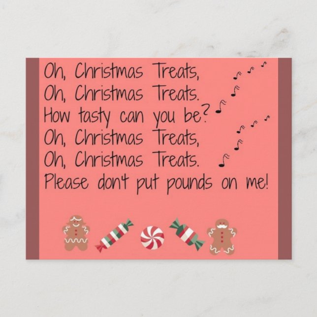 Oh, Christmas Treats Postcard (Front)
