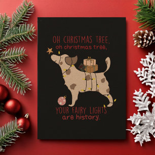 Oh Christmas Tree Bark Humbug Card