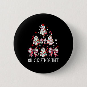Oh Christmas Tree Cakes Debbie Becky Jen Cake Love 6 Cm Round Badge