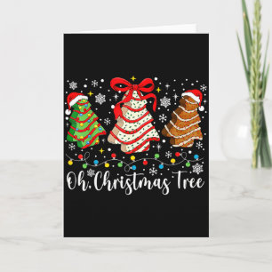 Oh Christmas Tree Cakes Debbie Becky Jen Cake Love Card