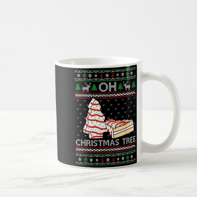 Oh Christmas Tree Cakes Debbie Becky Jen Cake Love Coffee Mug (Right)