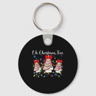 Oh Christmas Tree Cakes Debbie Becky Jen Cake Love Key Ring