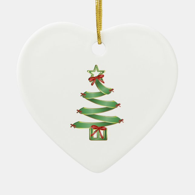Oh Christmas Tree Ceramic Tree Decoration (Front)