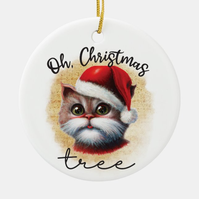 Oh Christmas Tree | Double Sided Ceramic Tree Decoration (Front)