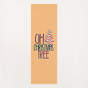 Oh Christmas Tree Funny Xmas Tree Cake Yoga Mat