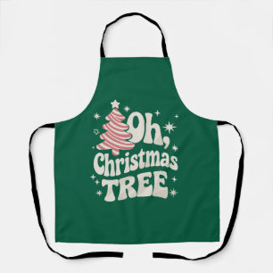 Oh Christmas Tree Light Merry Christmas Xmas Apron