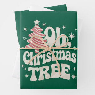 Oh Christmas Tree Light Merry Christmas Xmas Wrapping Paper Sheet