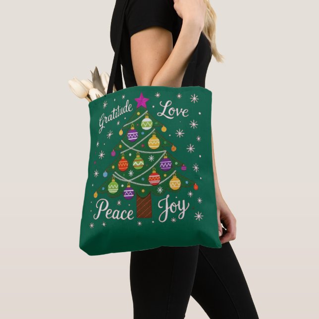 Oh, Christmas Tree Tote Bag (Close Up)