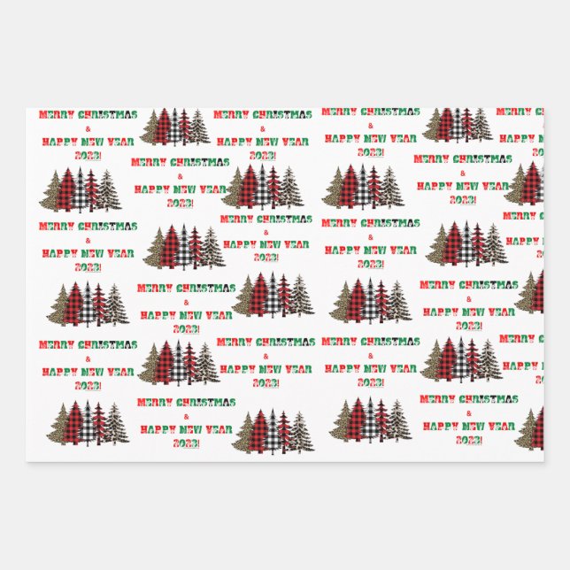 Oh Christmas Trees ASL! Wrapping Paper Sheet (Front)