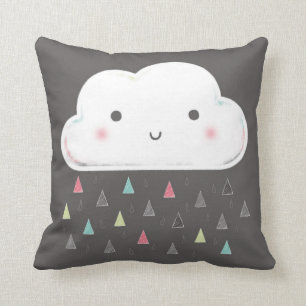 Oh cloud, it is raining triangles! + Monogram Cushion