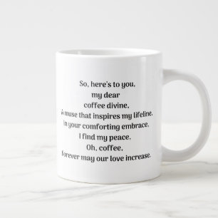 Oh coffee, large coffee mug