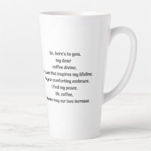 Oh coffee, latte mug