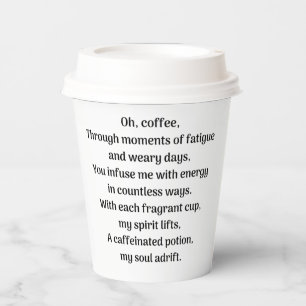 Oh, coffee paper cups